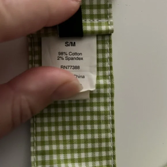J.crew flamingo gingham belt s/m - Picture 3 of 3